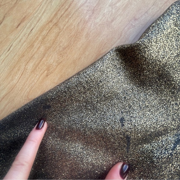 Wonder Nation Girls Metallic Bomber Jacket Size L(10/12). - Picture 6 of 7